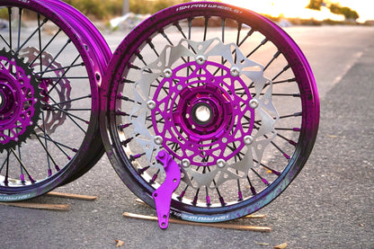 Llantas Supermotard con pintura Salpicada