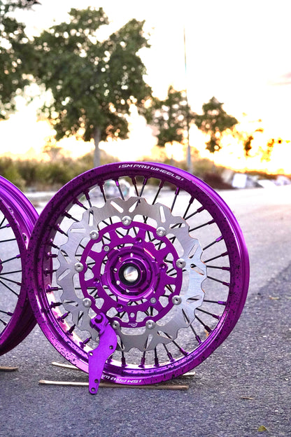 Llantas Supermotard con pintura Salpicada