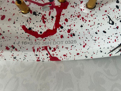 Llantas Supermotard con pintura Salpicada